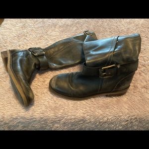 Brown Lucky Brand Knee Boots.